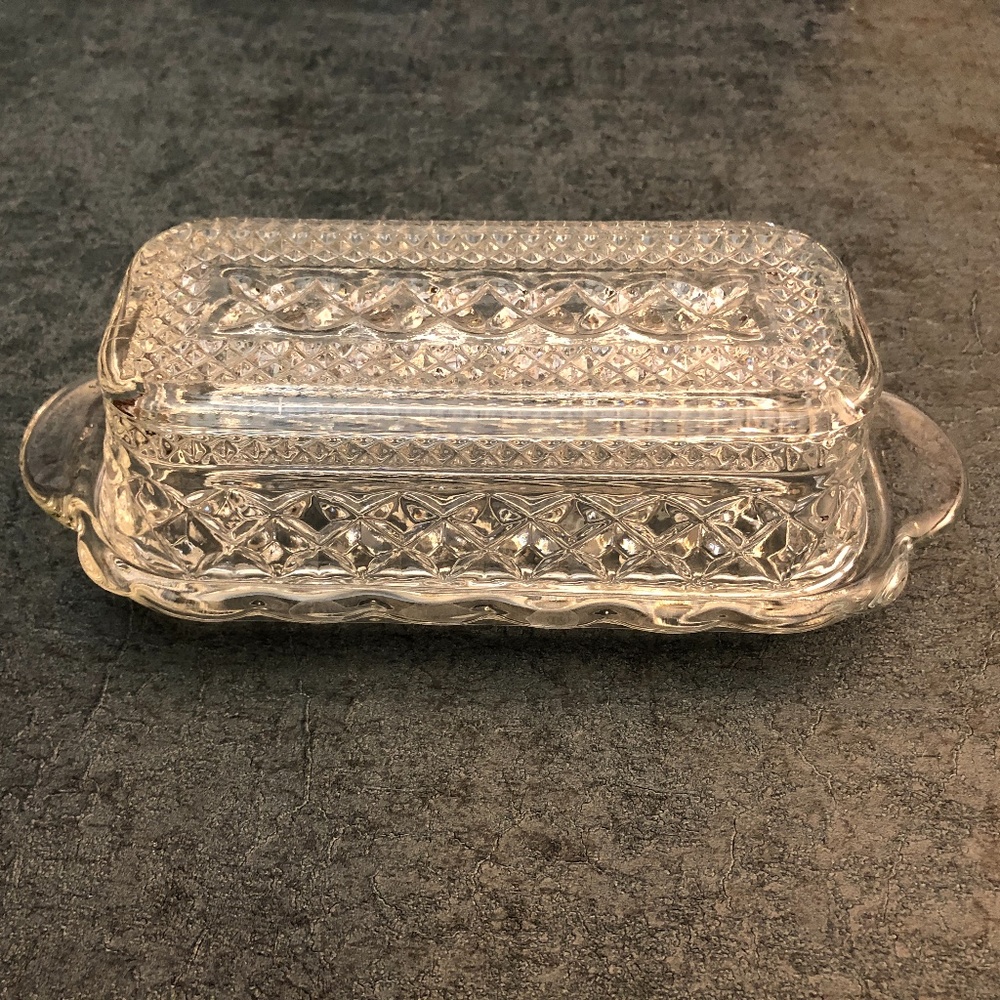 Wexford Anchor Hocking Lidded Butter Dish